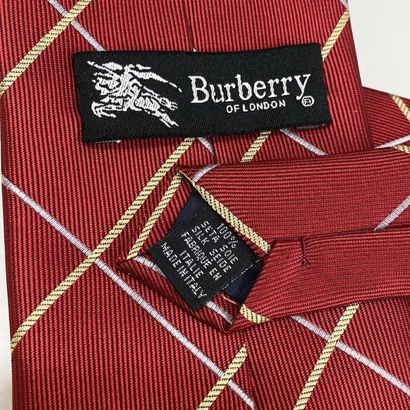 NWOT Burberry Of London Men Tie Italian Made - Picture 7 of 10